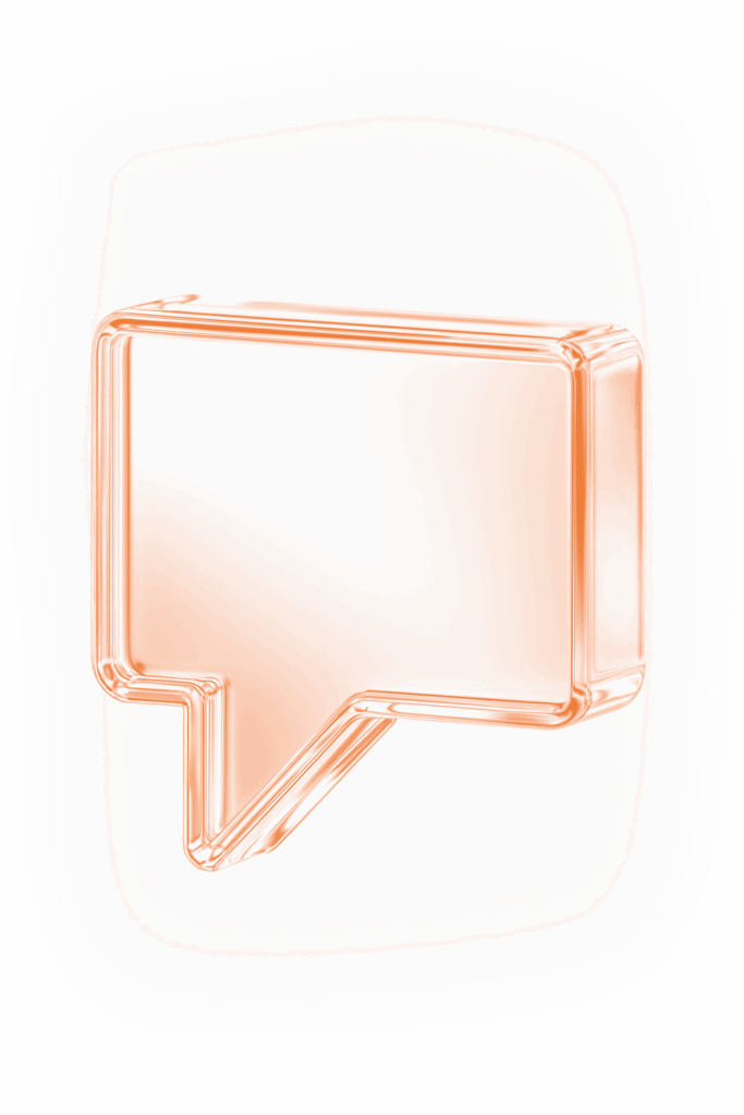 Icona messaggio arancione